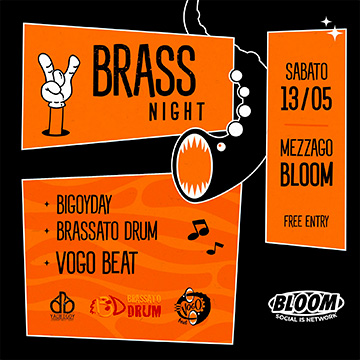 LocandinaBrass Night 2023 Bloom Mezzago