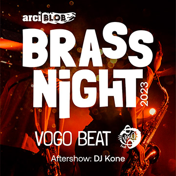 Locandina Brass Night 2023 Arci Blob